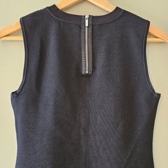 Karen Millen Bandage Bodycon Zebra Print Sleeveless Mini Dress Black Grey Size S - Picture 11 of 16